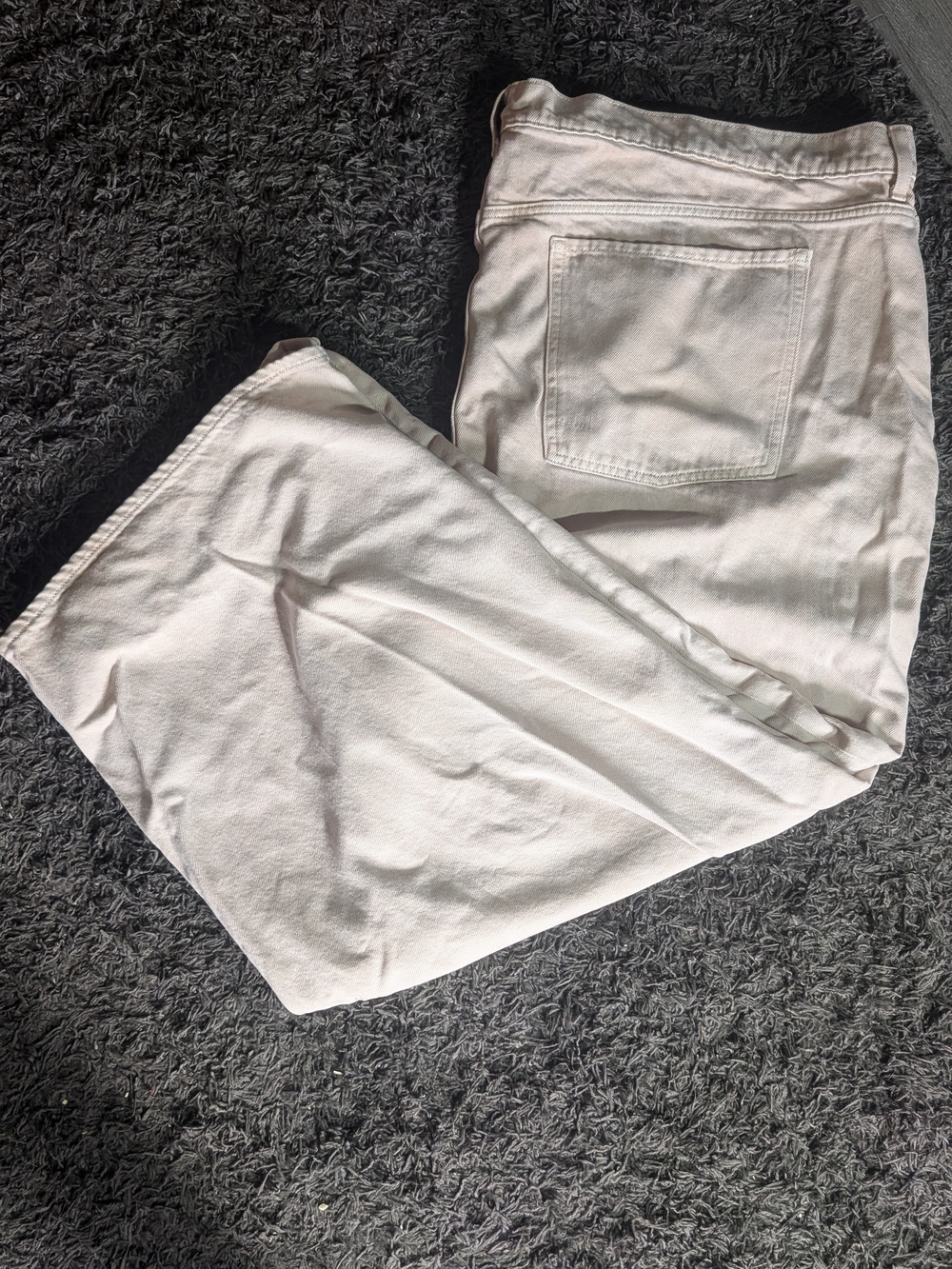 Women's Wide Leg Mid-Rise Baggy Peach Jeans